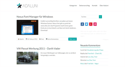 Desktop Screenshot of adaluni.de